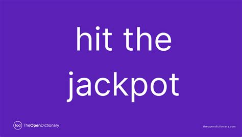 jackpot definition in english